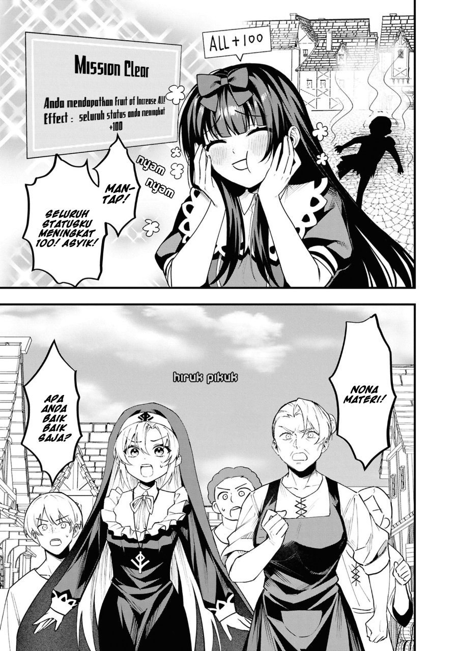 Doumo, Butsuyoku no Seijo desu ~Musou Skill -Clear Houshuu- de Seidai ni Kanchigai Saremashita~ chapter 6 halaman 25