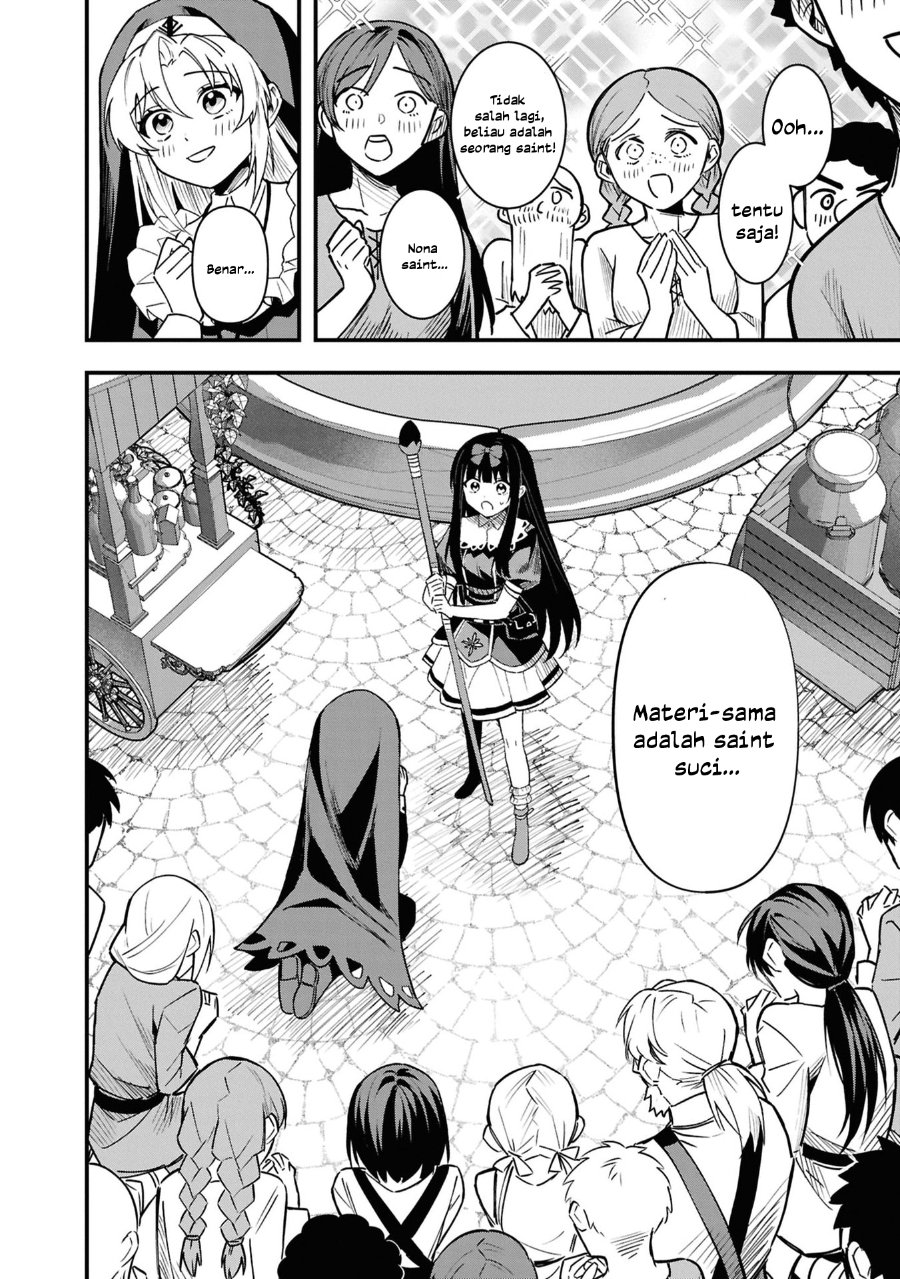Doumo, Butsuyoku no Seijo desu ~Musou Skill -Clear Houshuu- de Seidai ni Kanchigai Saremashita~ chapter 6 halaman 28