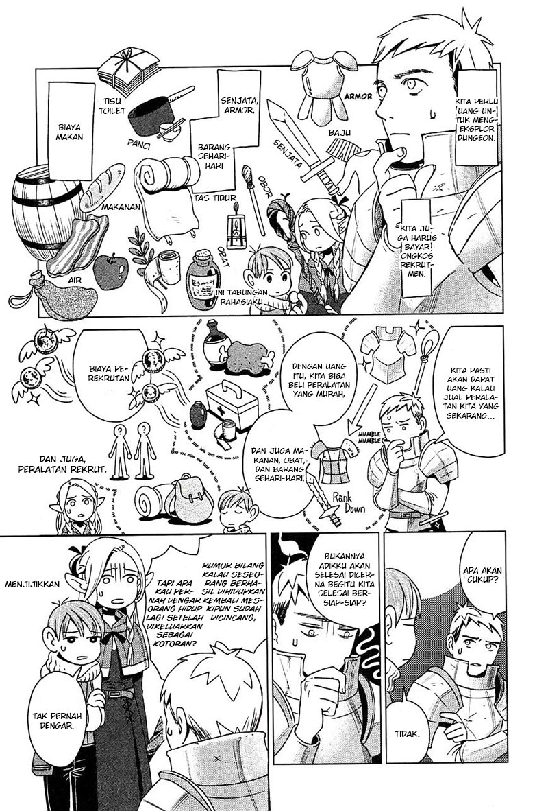 Halaman 16 dari Dungeon Meshi Chapter 1