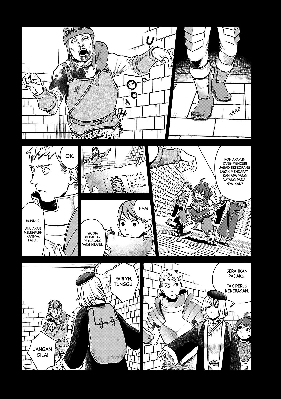 Halaman 10 dari Dungeon Meshi Chapter 11