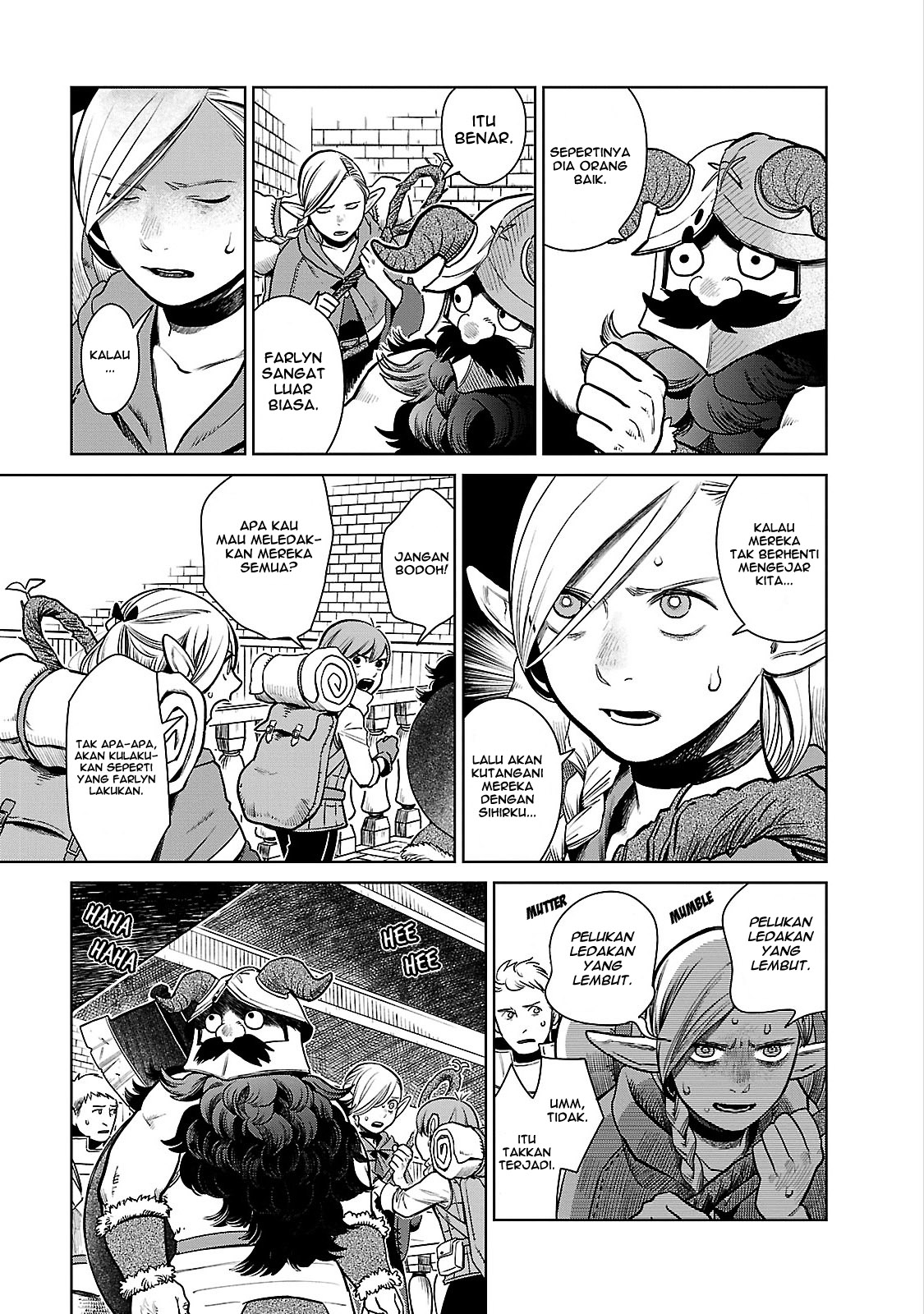 Halaman 12 dari Dungeon Meshi Chapter 11
