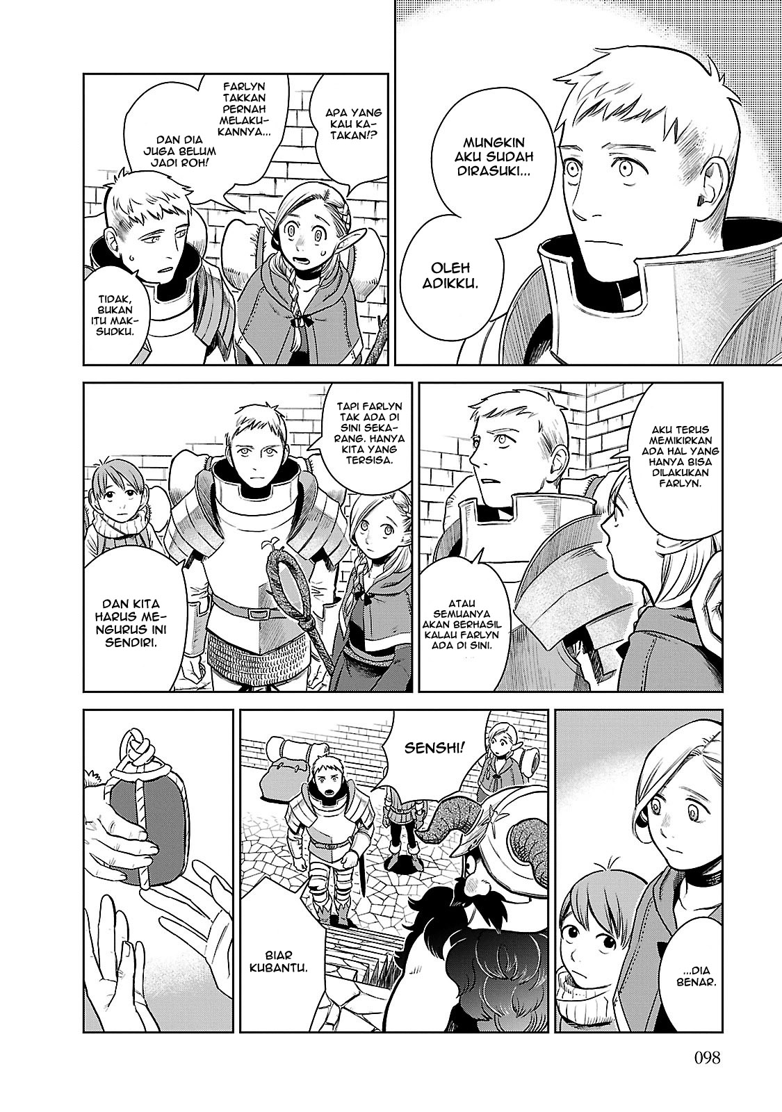 Halaman 21 dari Dungeon Meshi Chapter 11