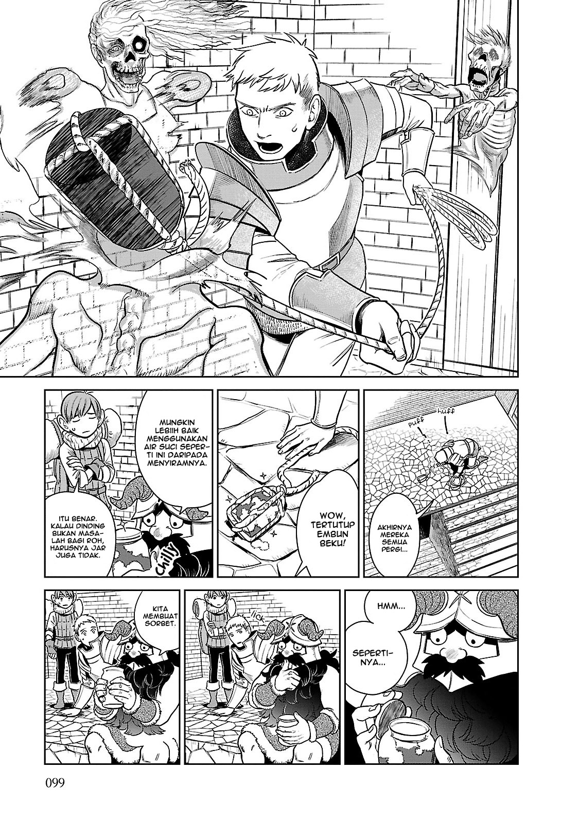 Halaman 22 dari Dungeon Meshi Chapter 11