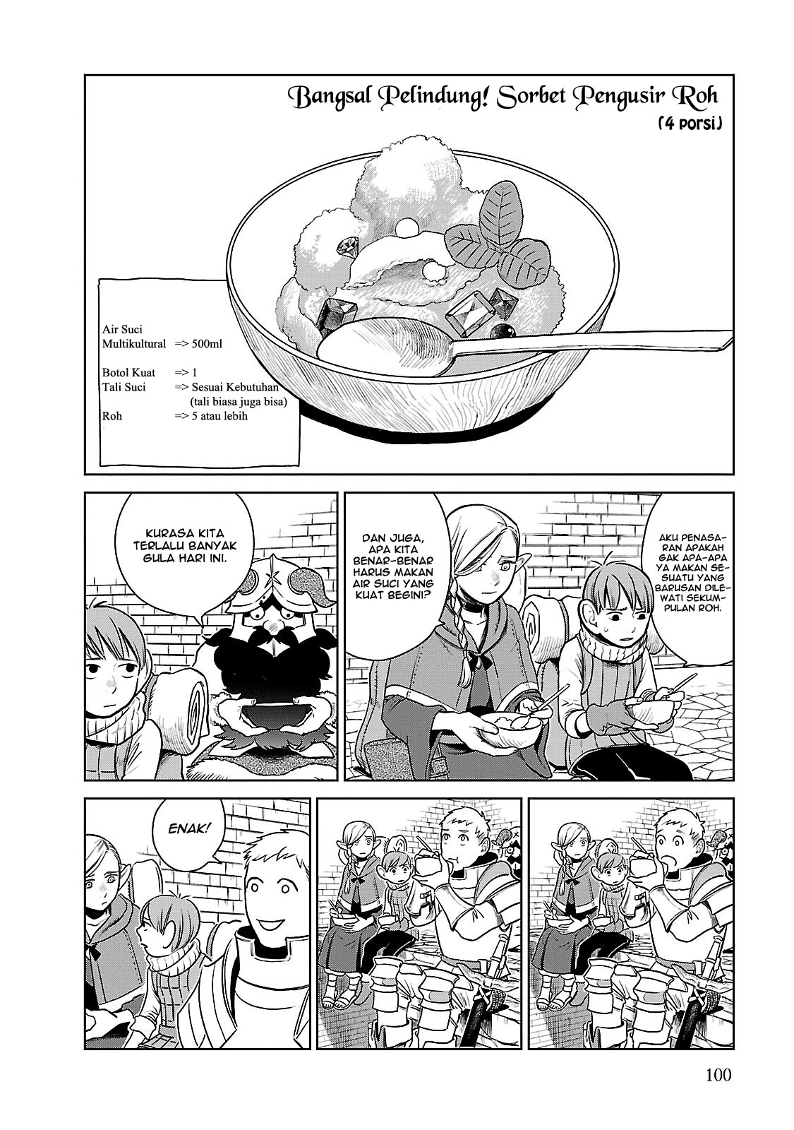 Halaman 23 dari Dungeon Meshi Chapter 11