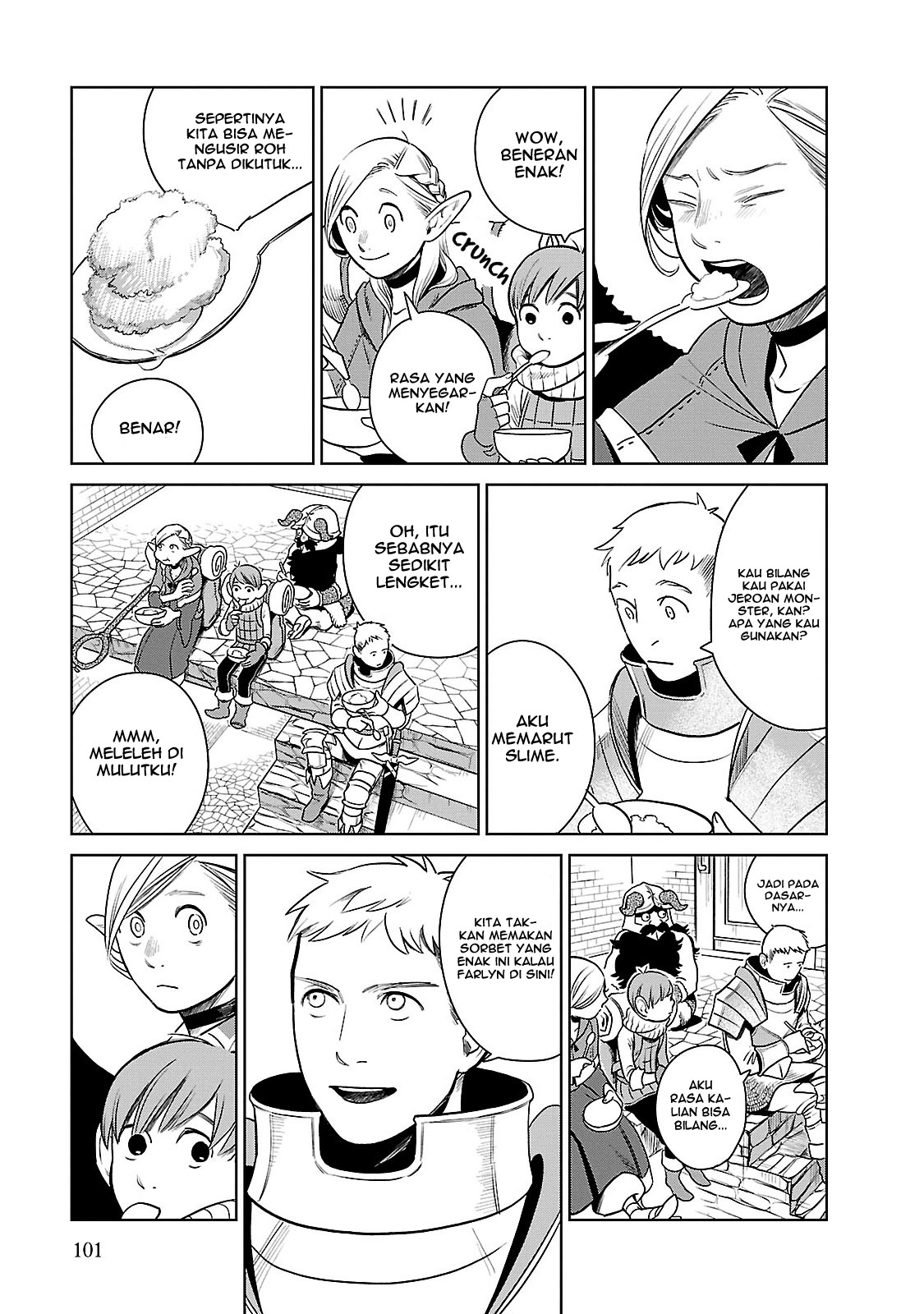 Halaman 24 dari Dungeon Meshi Chapter 11
