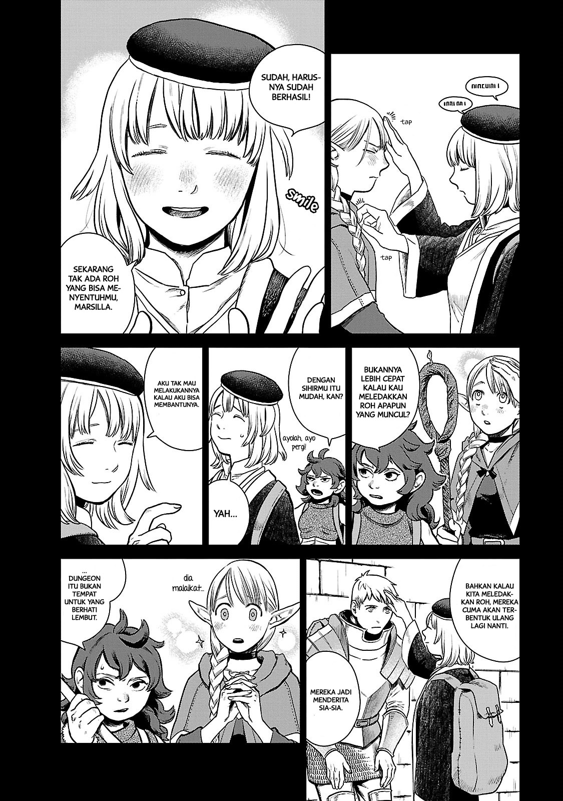Halaman 9 dari Dungeon Meshi Chapter 11
