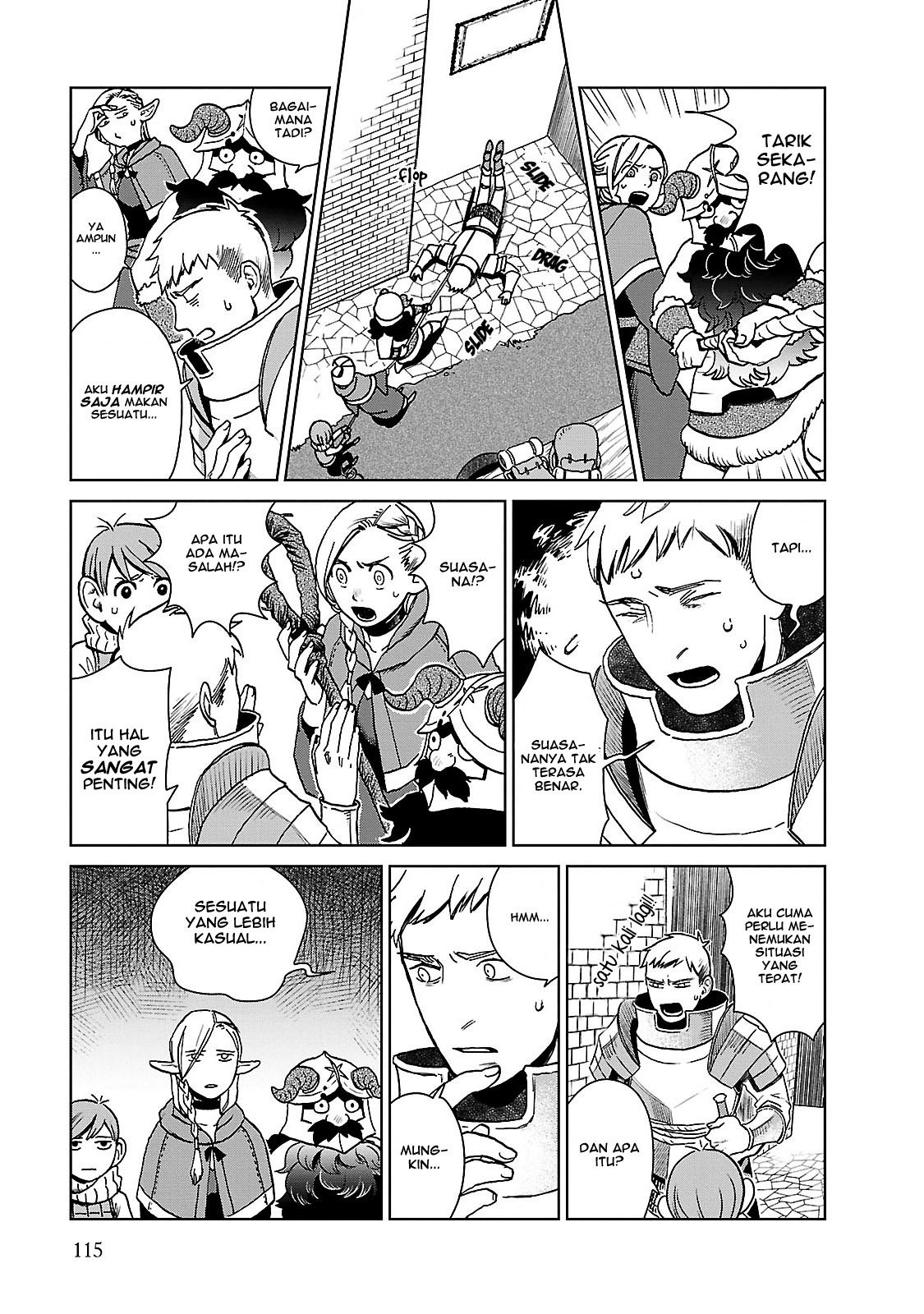 Halaman 14 dari Dungeon Meshi Chapter 12
