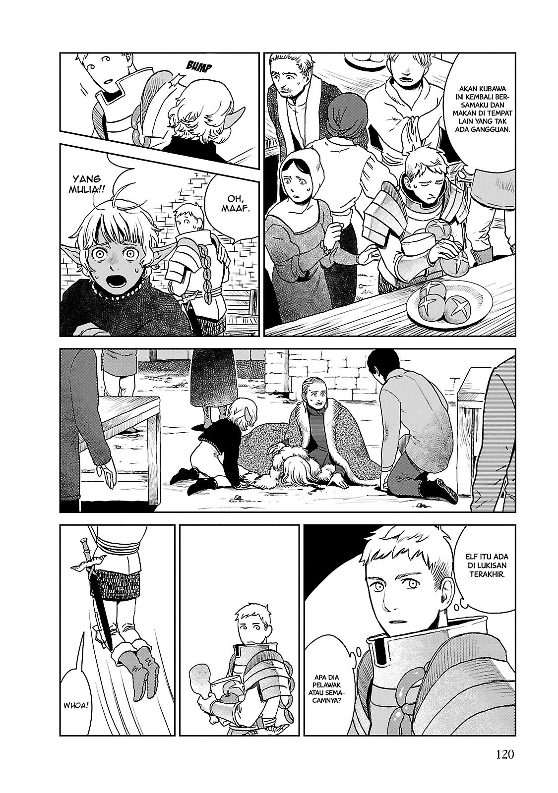 Halaman 19 dari Dungeon Meshi Chapter 12