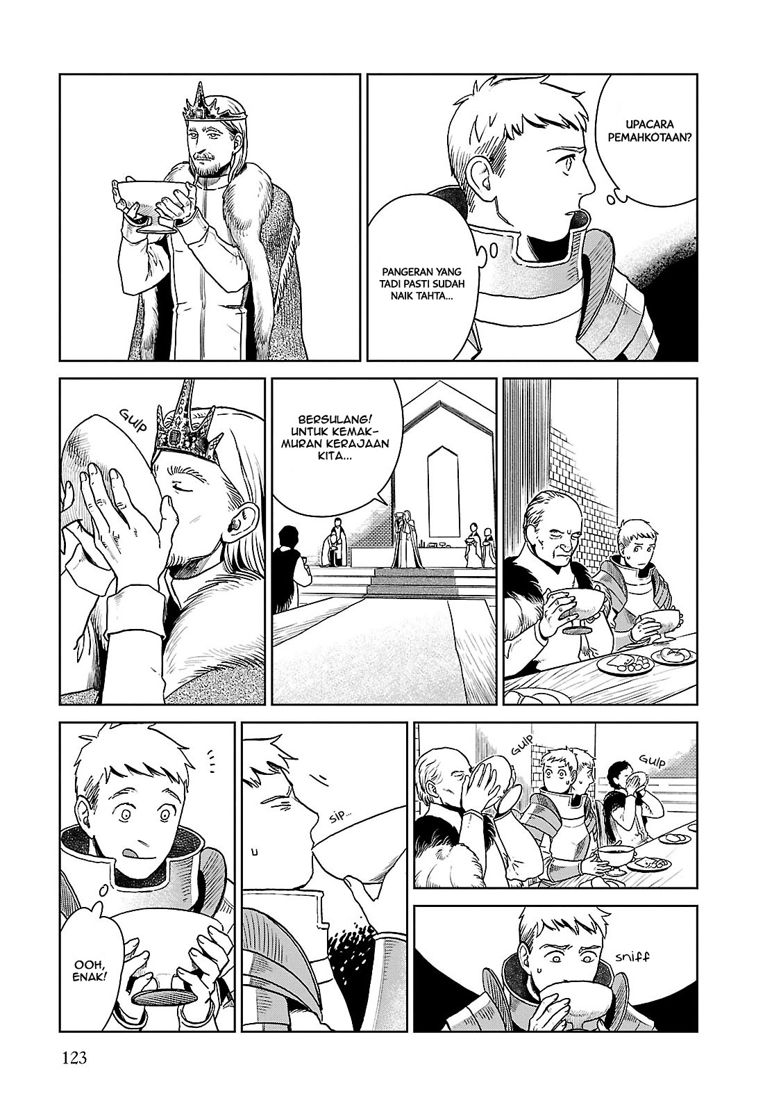 Halaman 22 dari Dungeon Meshi Chapter 12