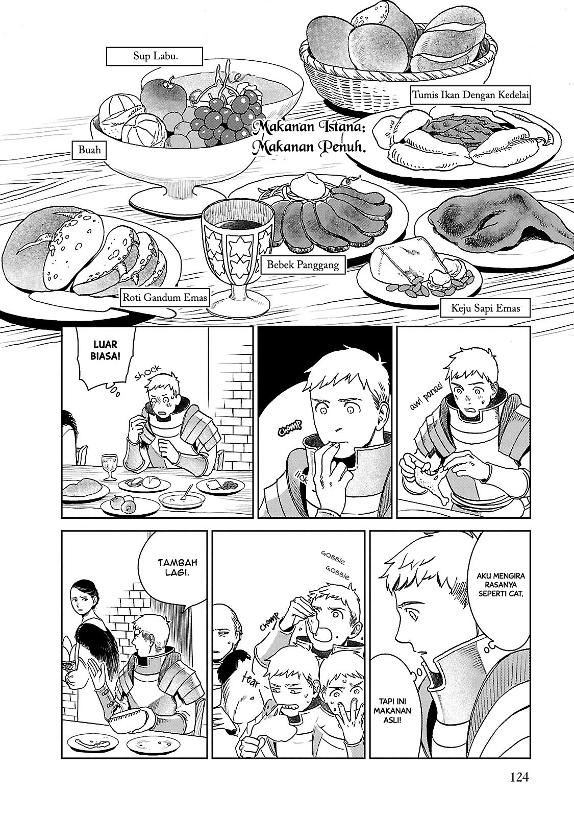 Halaman 23 dari Dungeon Meshi Chapter 12