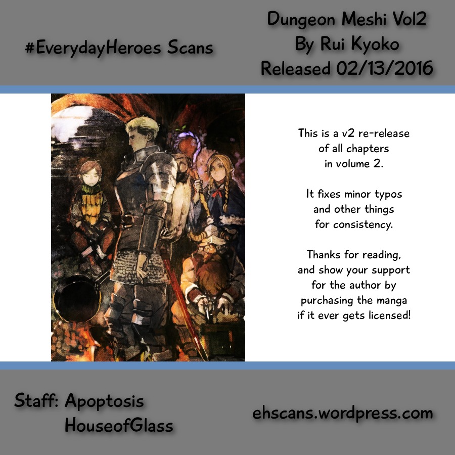 Halaman 28 dari Dungeon Meshi Chapter 12