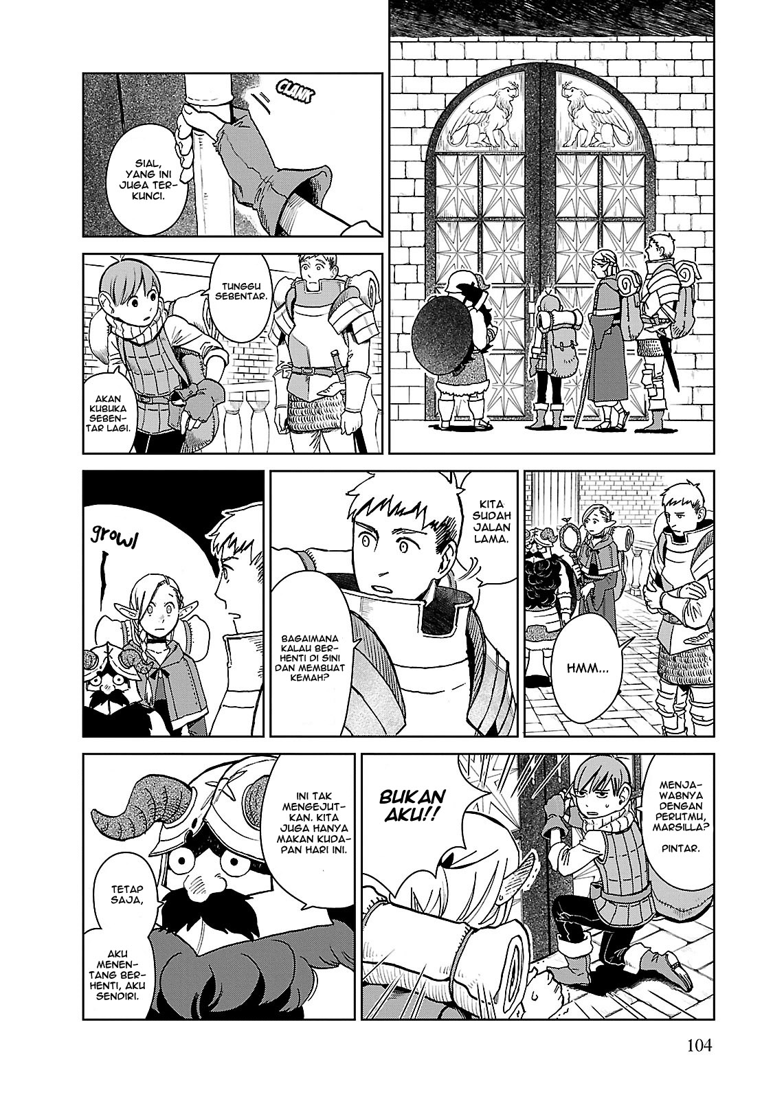 Halaman 3 dari Dungeon Meshi Chapter 12