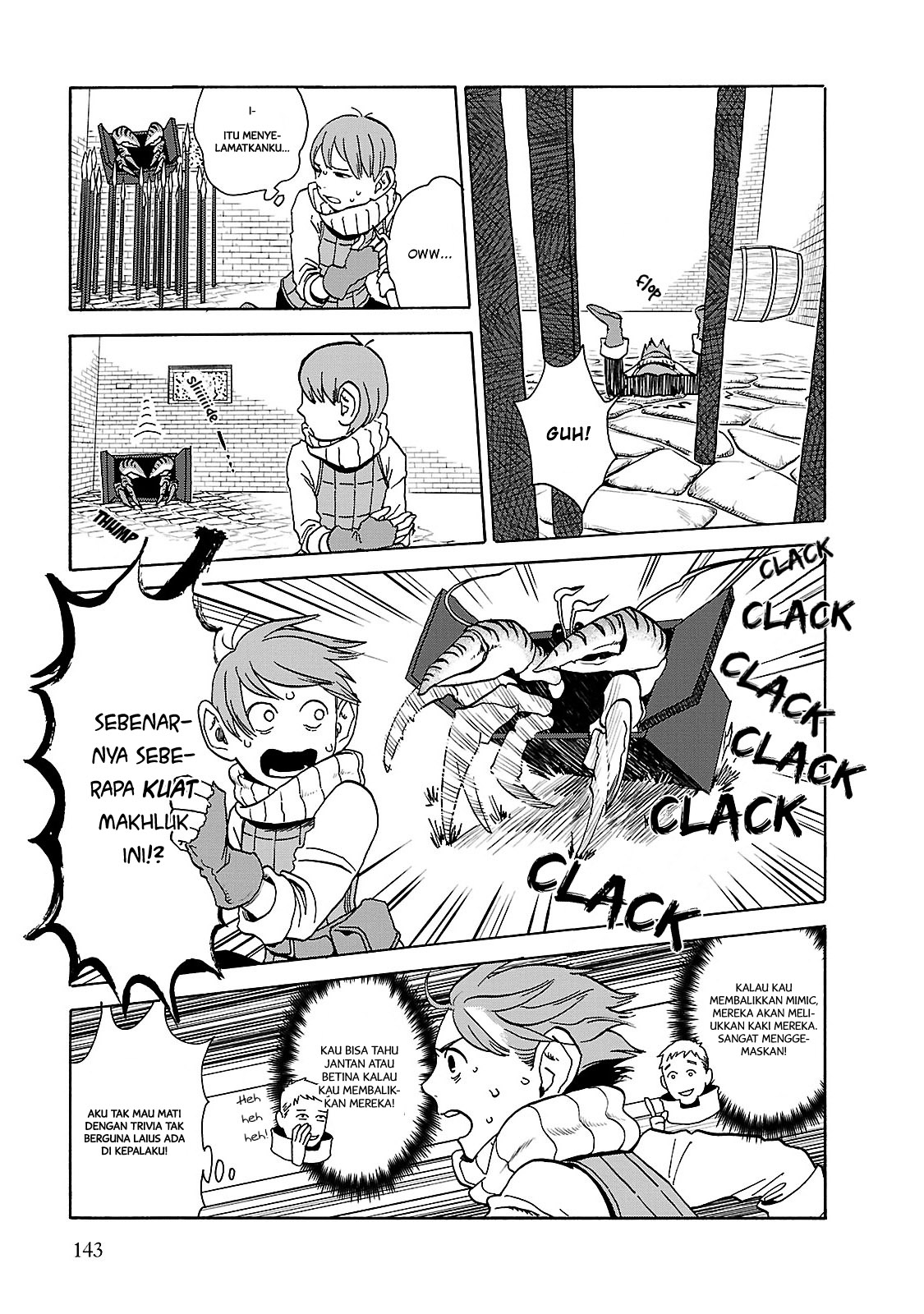 Halaman 16 dari Dungeon Meshi Chapter 13