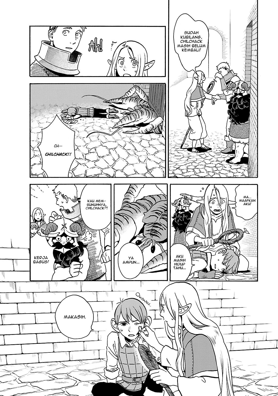 Halaman 23 dari Dungeon Meshi Chapter 13