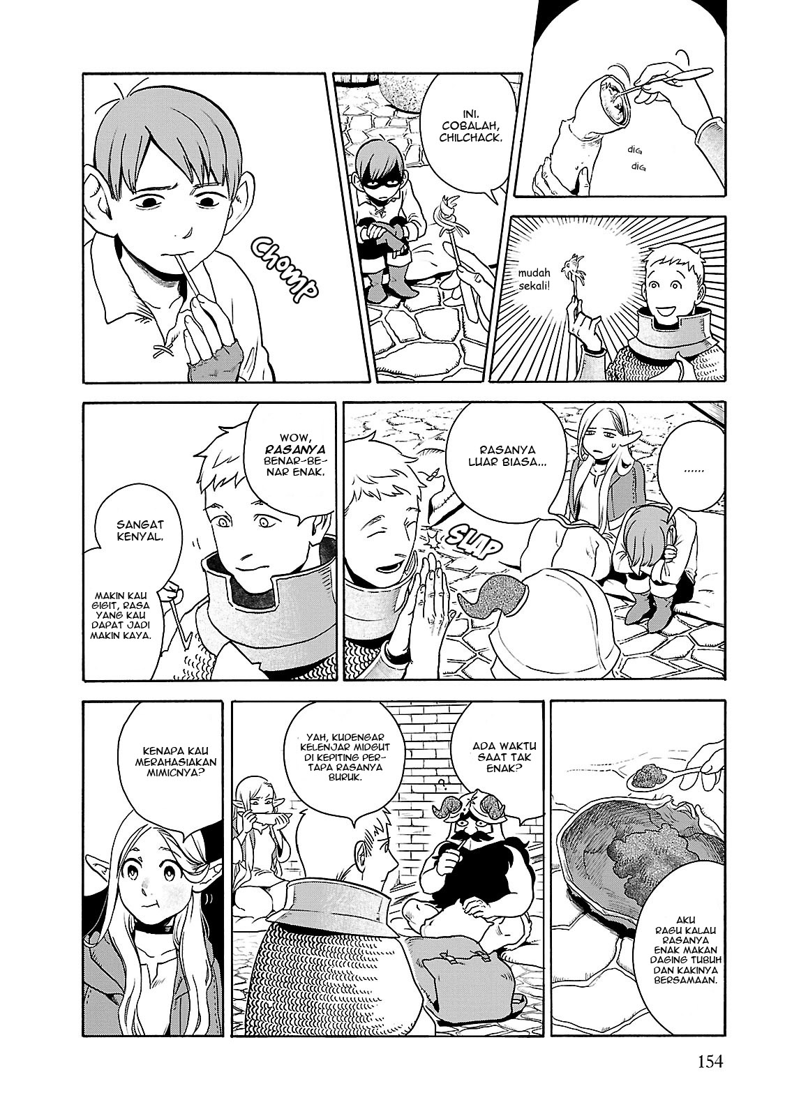 Halaman 27 dari Dungeon Meshi Chapter 13