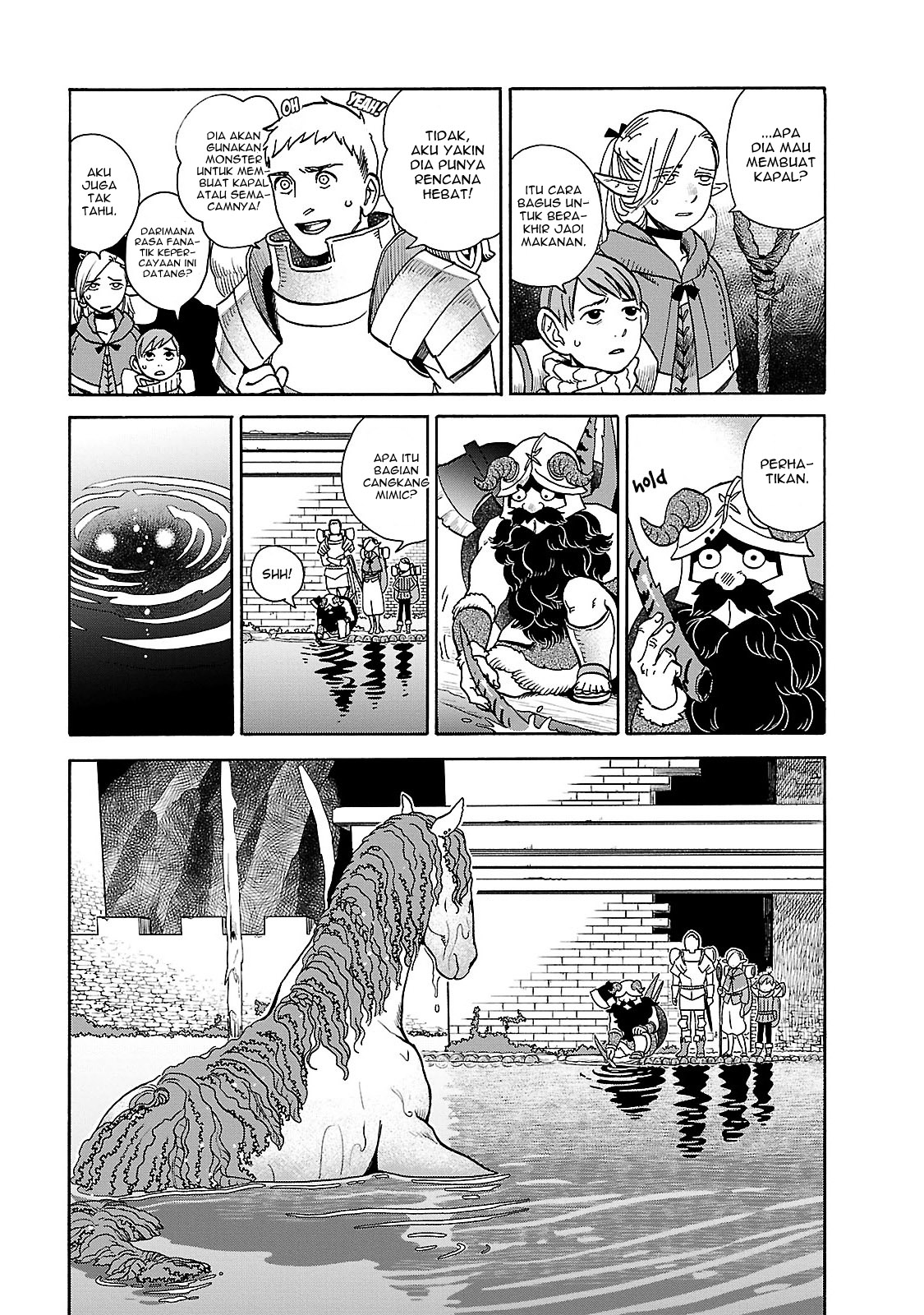 Halaman 10 dari Dungeon Meshi Chapter 14