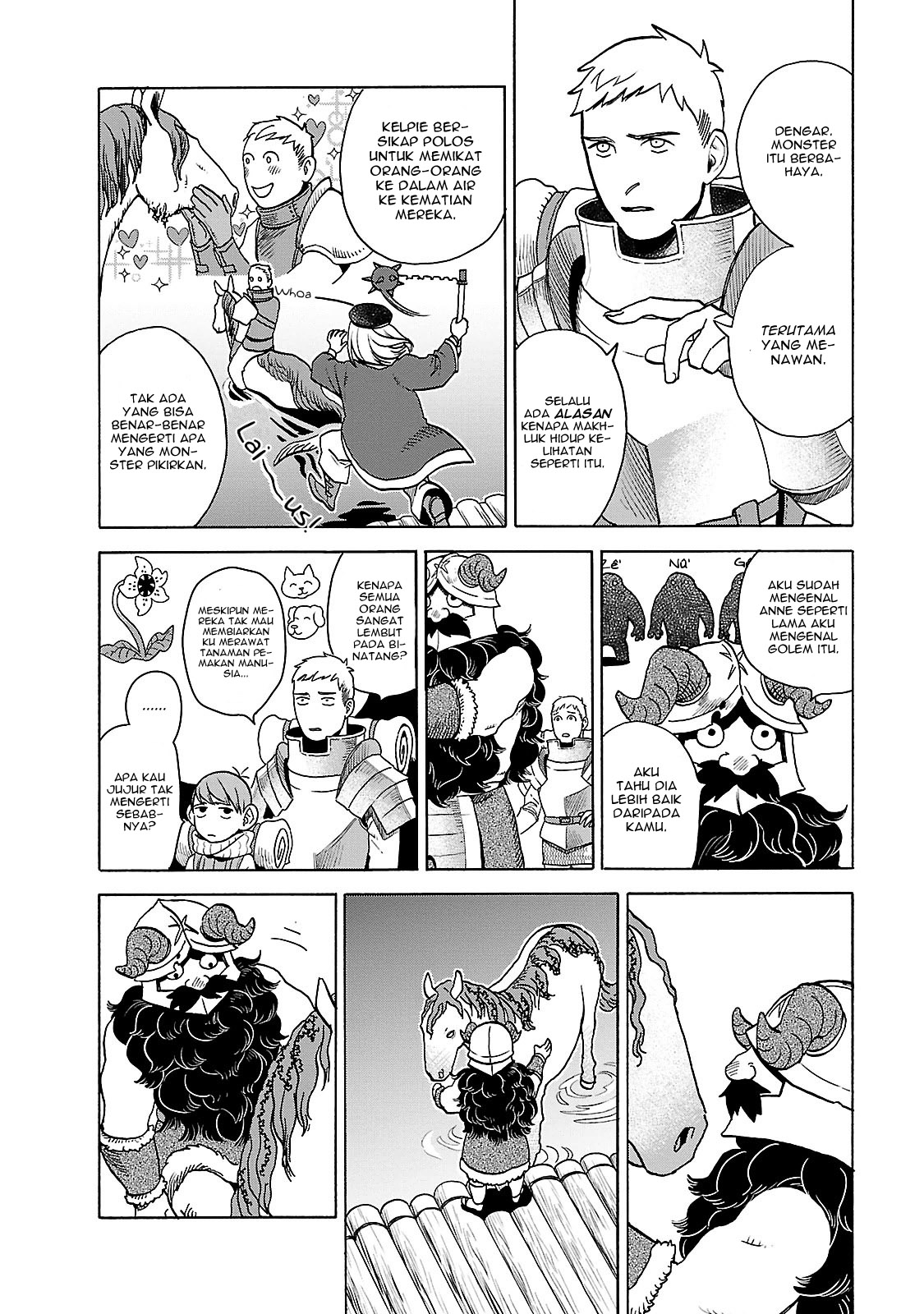 Halaman 13 dari Dungeon Meshi Chapter 14