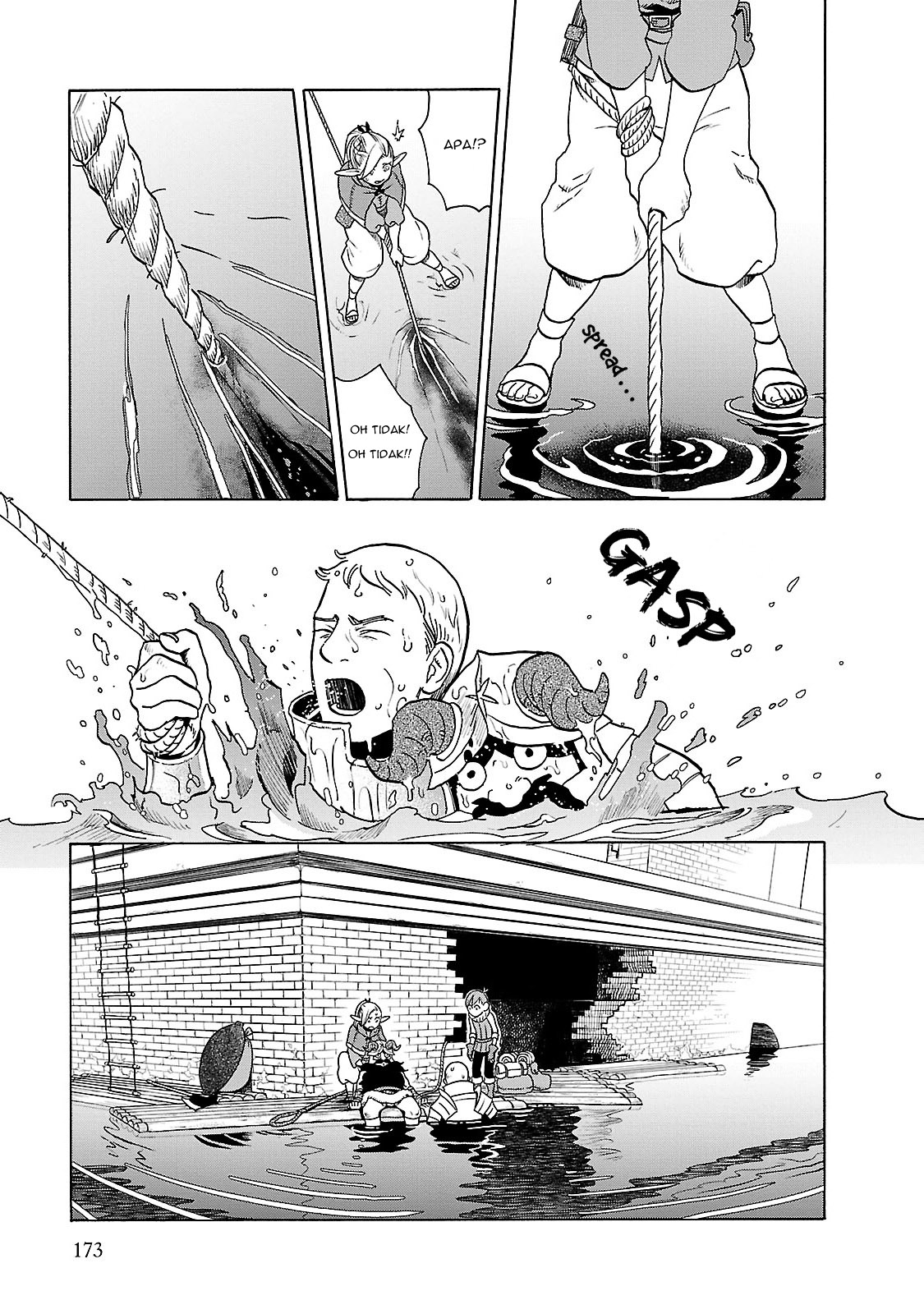 Halaman 18 dari Dungeon Meshi Chapter 14