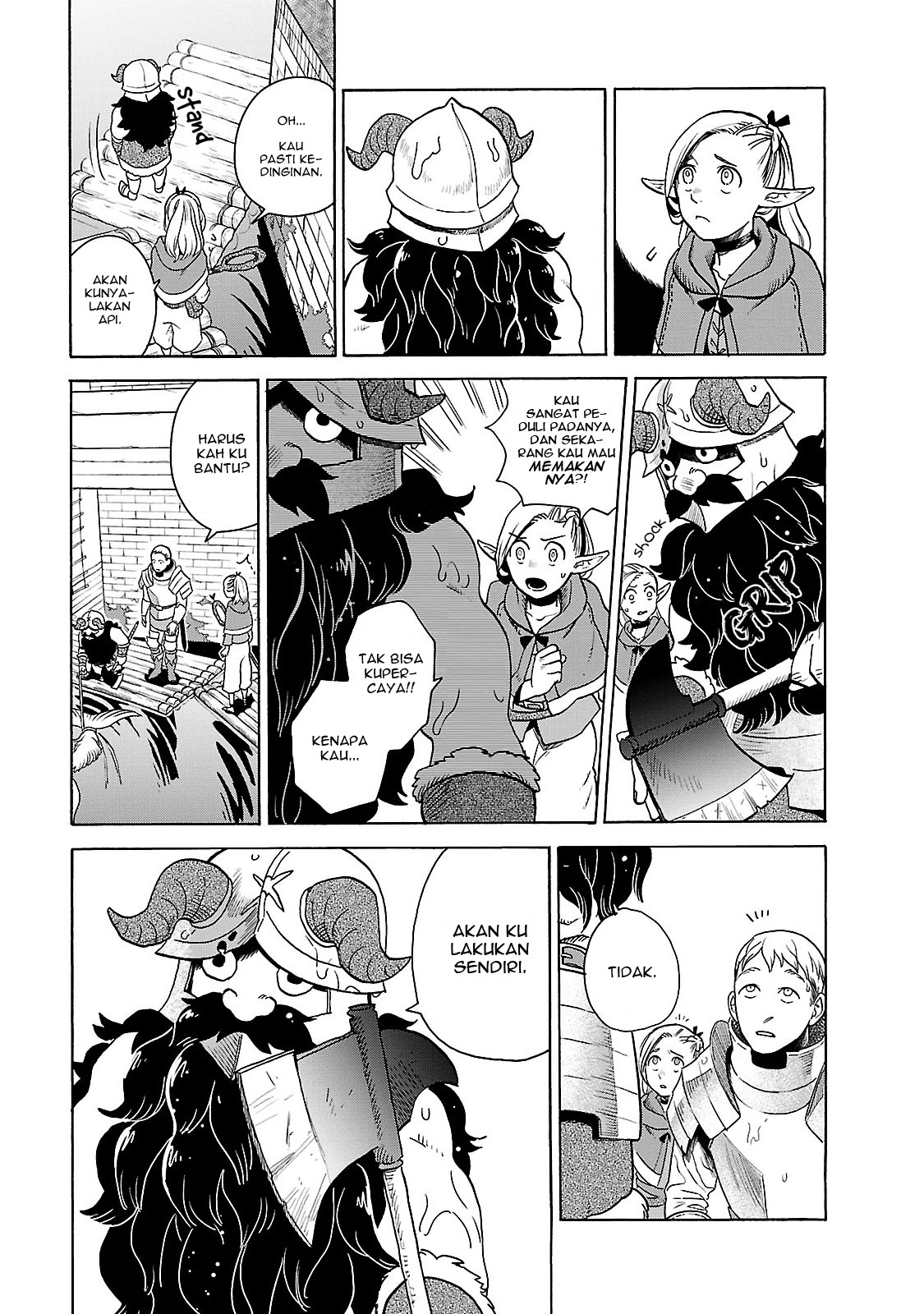 Halaman 20 dari Dungeon Meshi Chapter 14