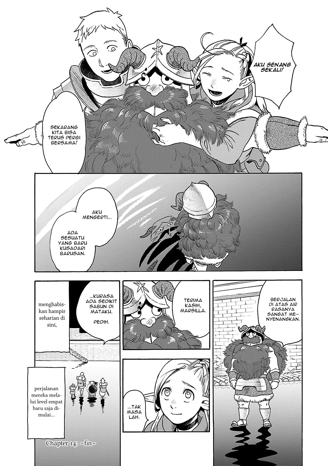 Halaman 27 dari Dungeon Meshi Chapter 14