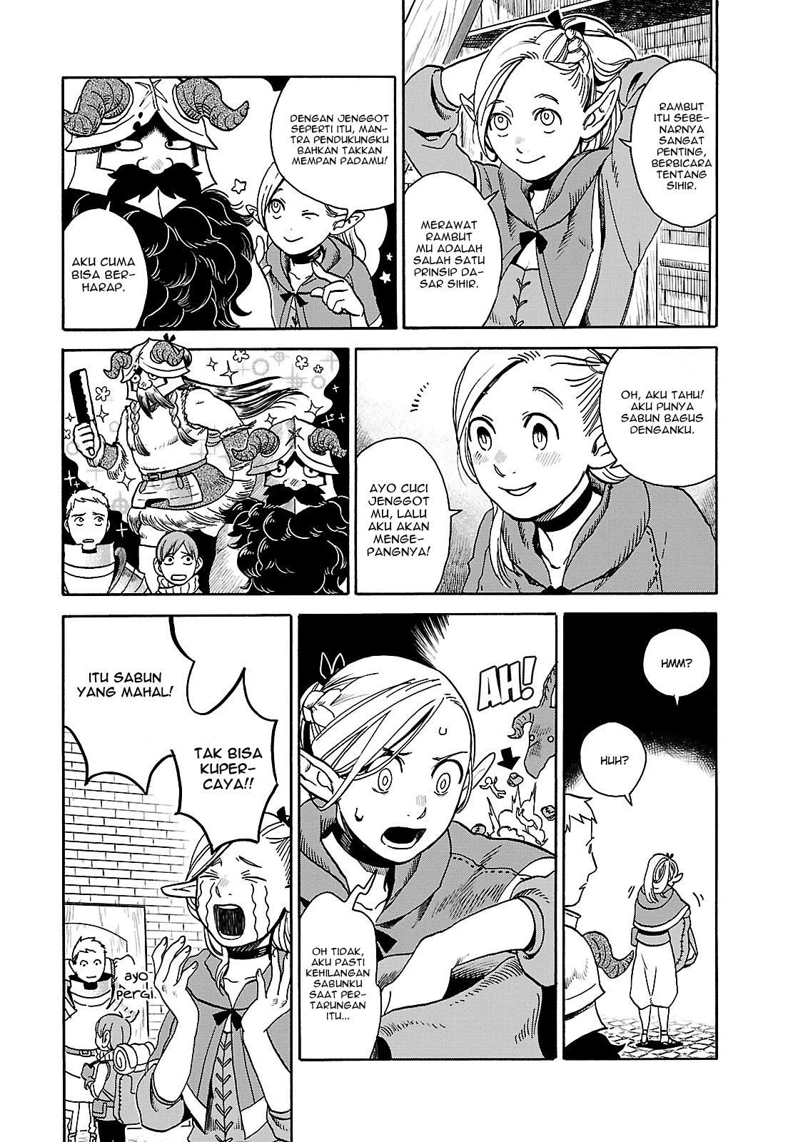 Halaman 4 dari Dungeon Meshi Chapter 14