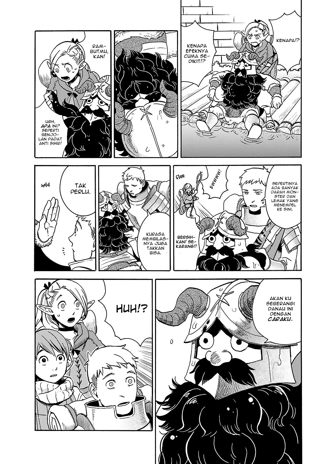 Halaman 9 dari Dungeon Meshi Chapter 14