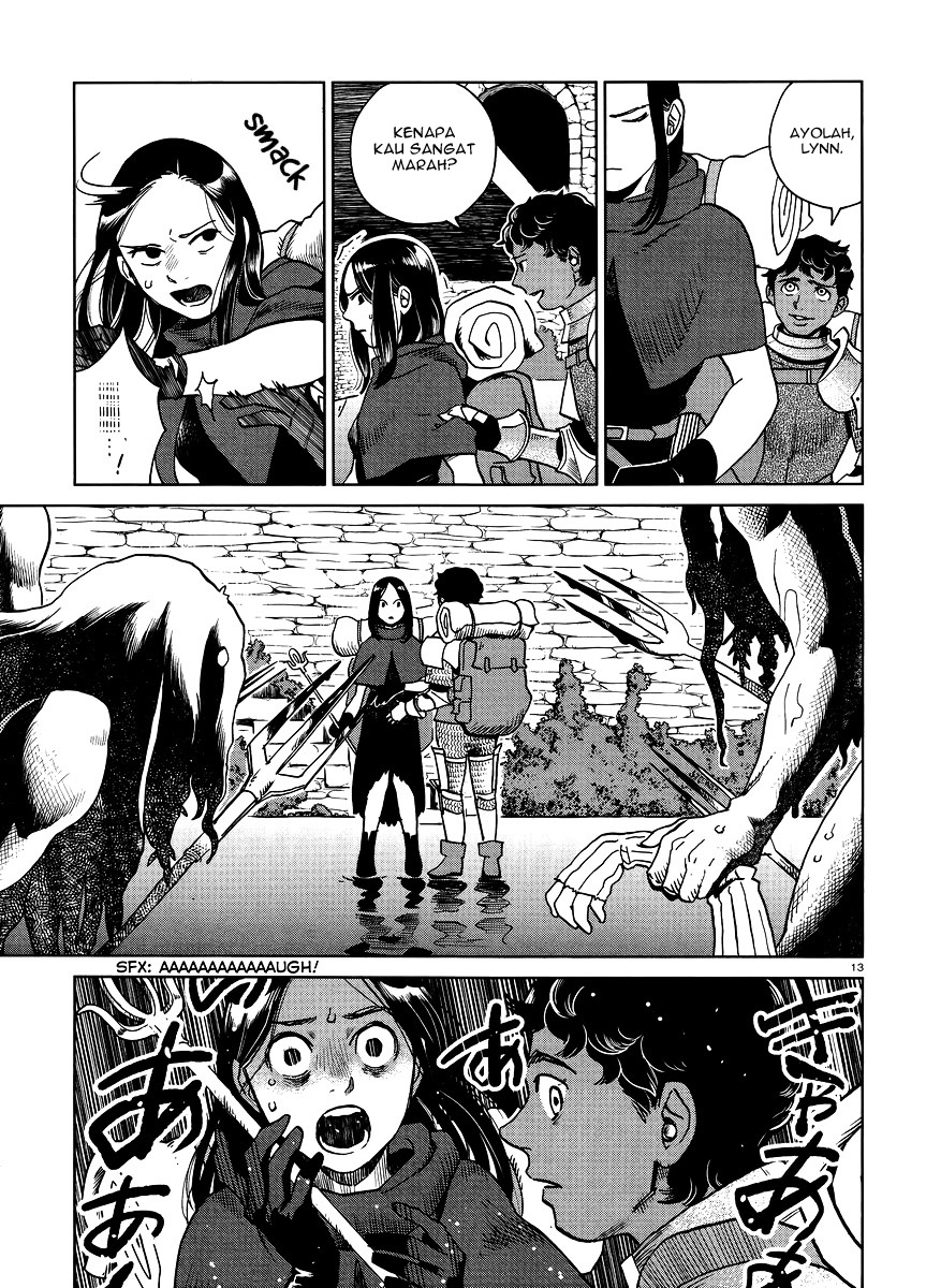Halaman 14 dari Dungeon Meshi Chapter 15