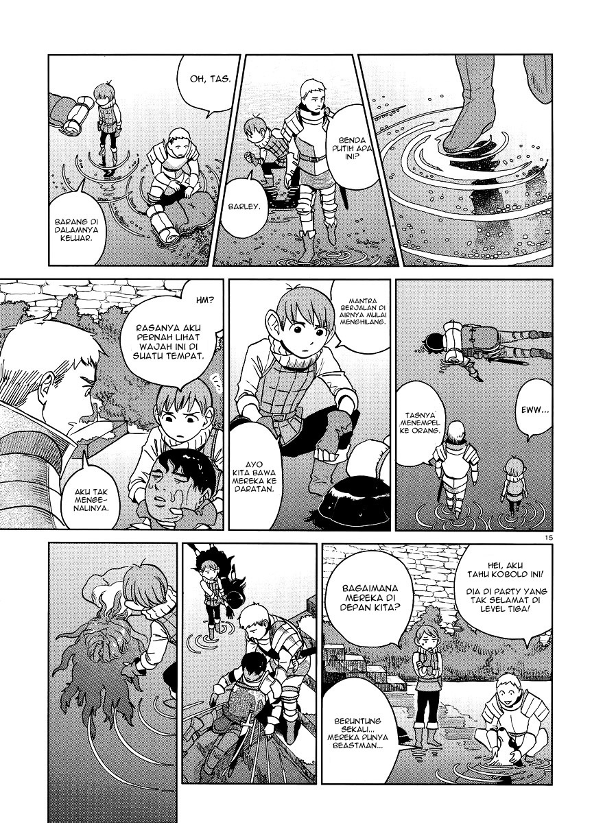 Halaman 16 dari Dungeon Meshi Chapter 15
