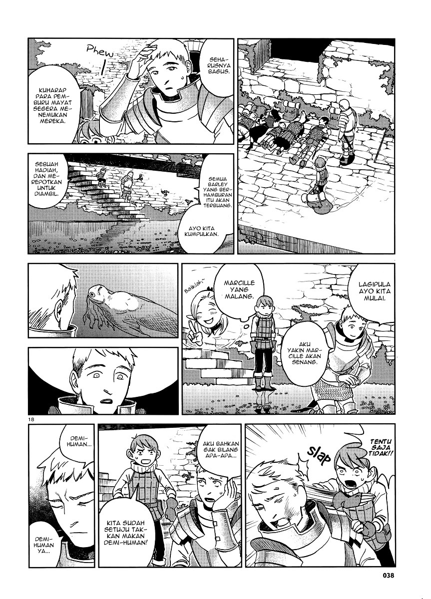 Halaman 19 dari Dungeon Meshi Chapter 15