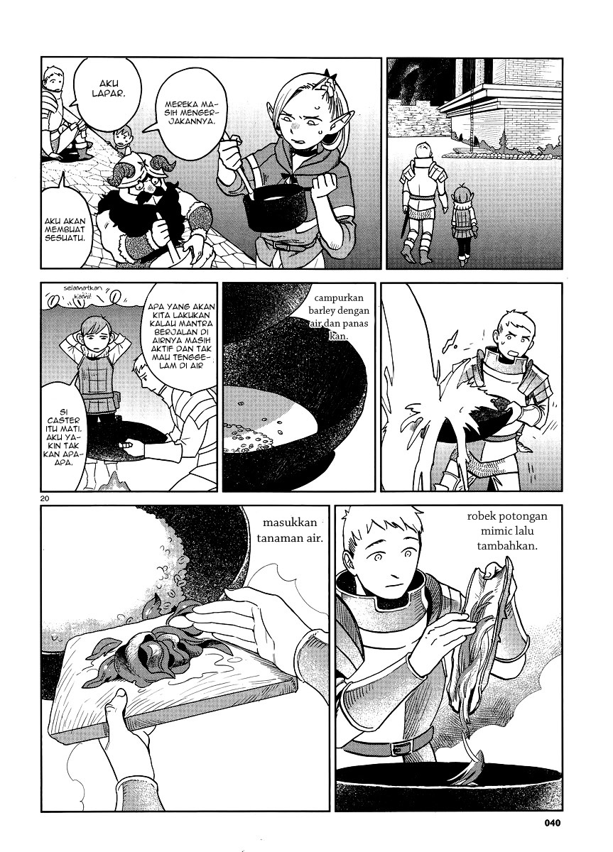 Halaman 21 dari Dungeon Meshi Chapter 15