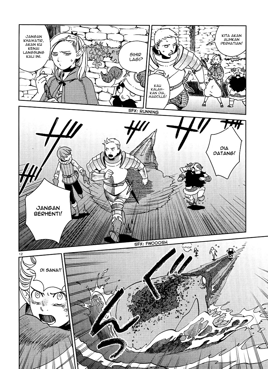 Halaman 13 dari Dungeon Meshi Chapter 16