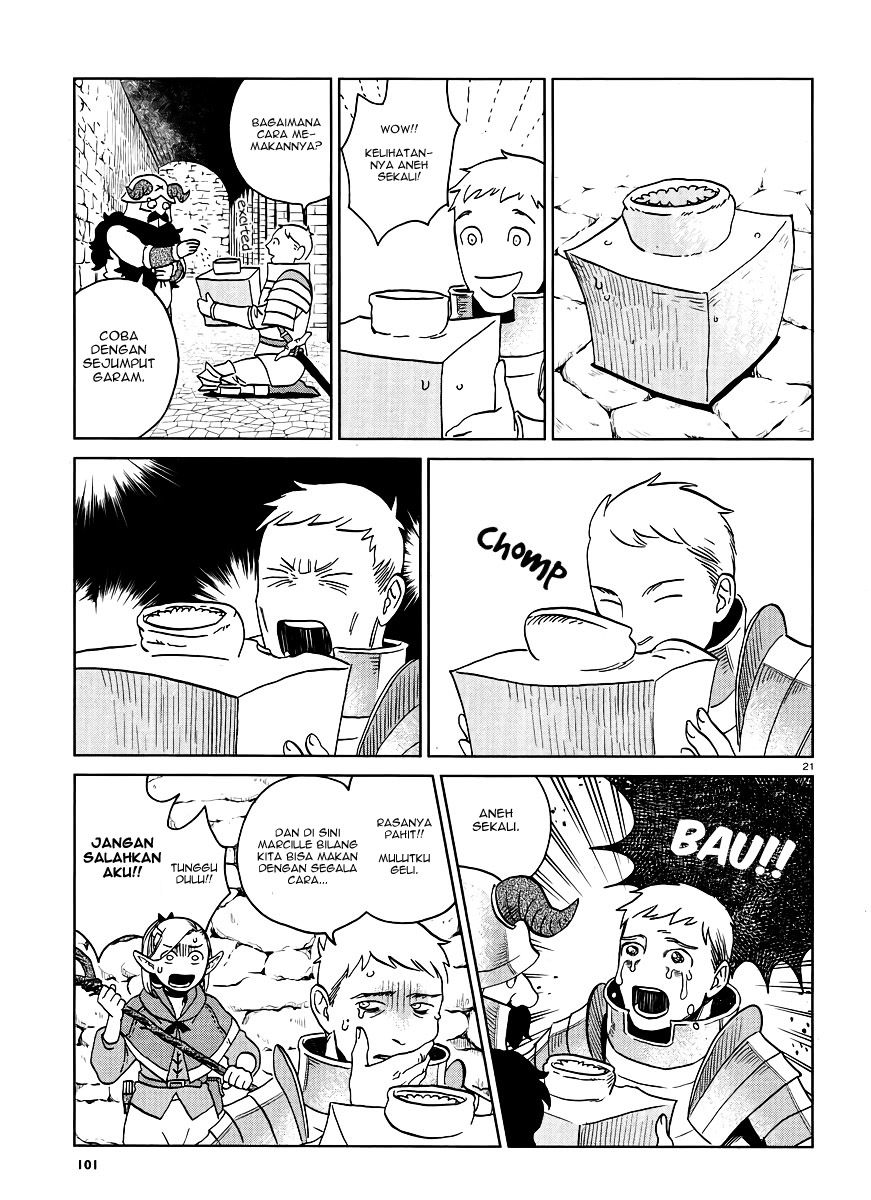 Halaman 22 dari Dungeon Meshi Chapter 16