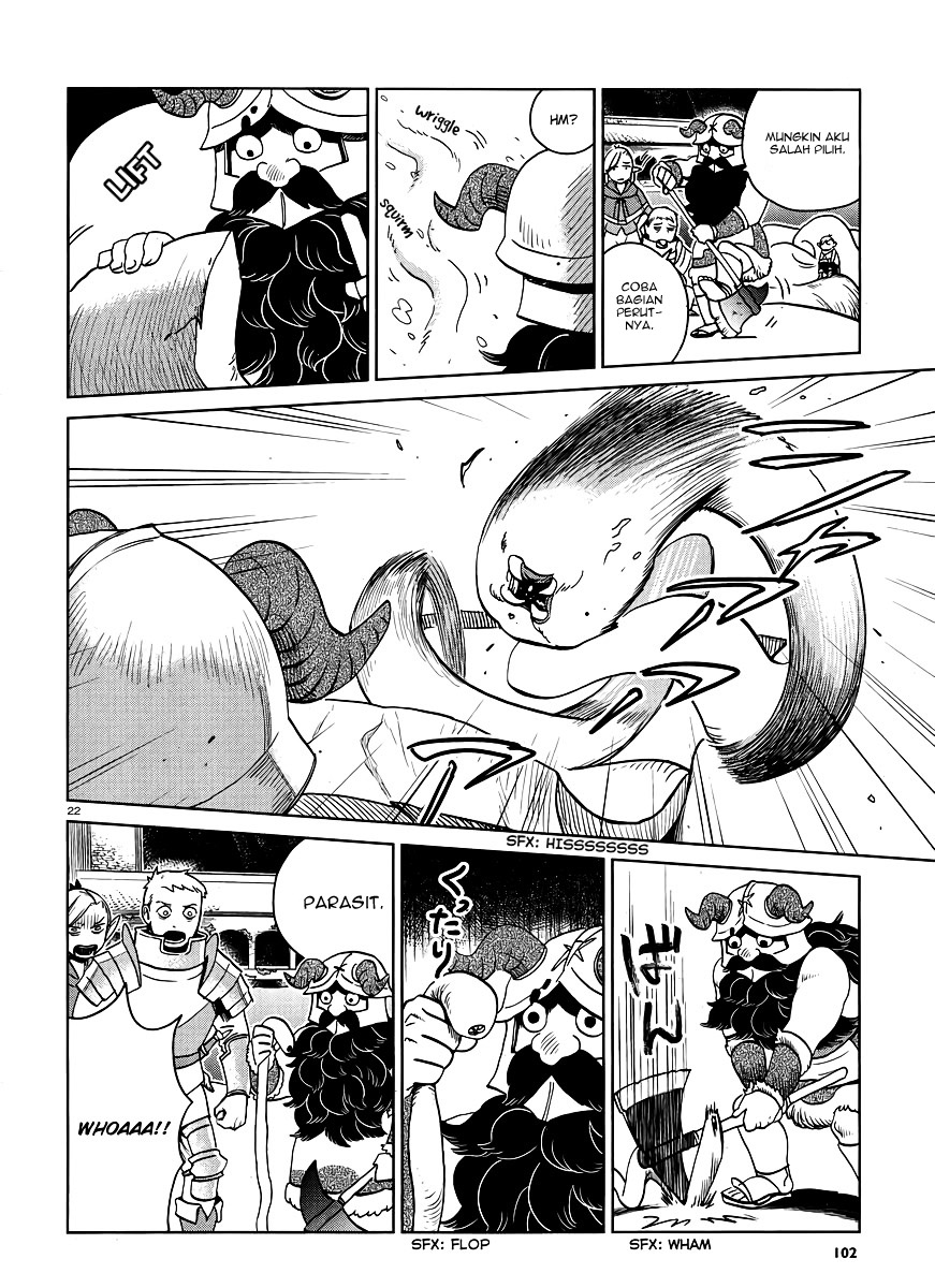 Halaman 23 dari Dungeon Meshi Chapter 16