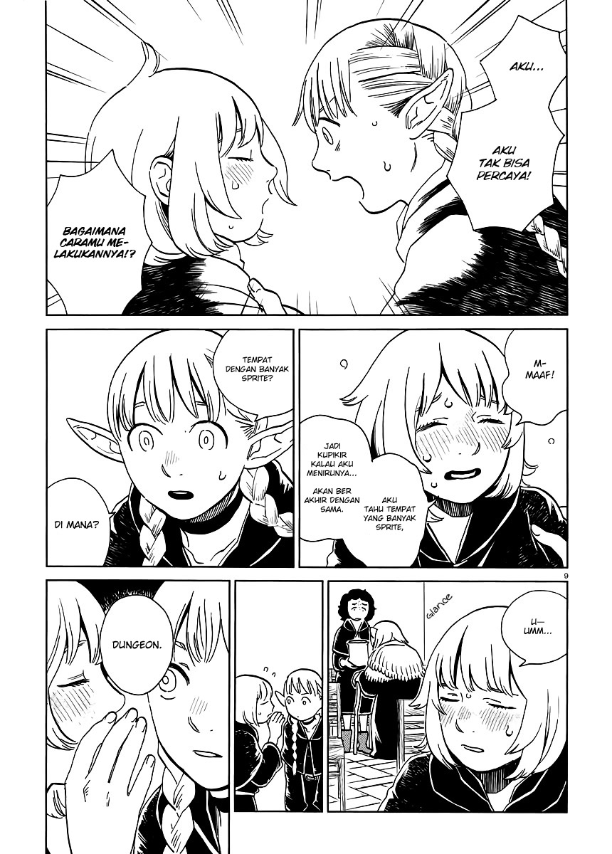 Halaman 10 dari Dungeon Meshi Chapter 17