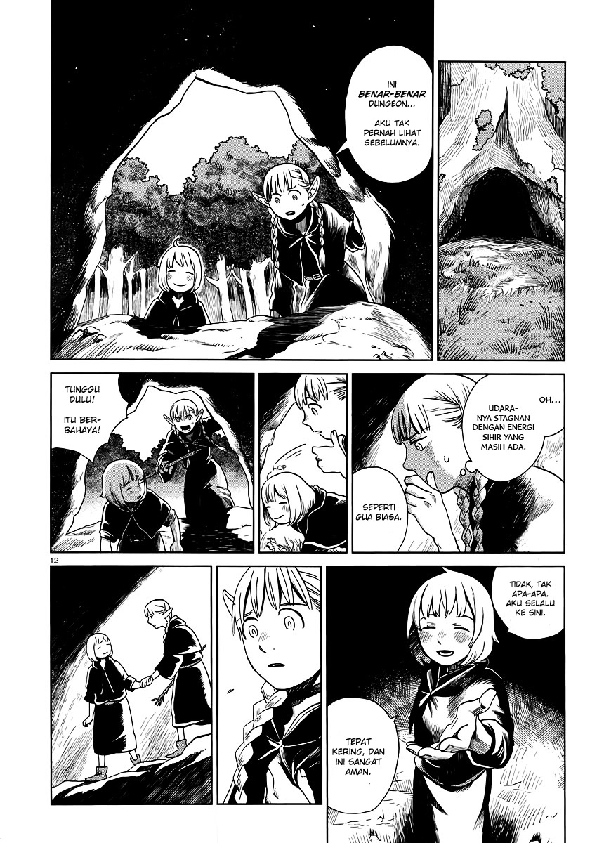 Halaman 13 dari Dungeon Meshi Chapter 17