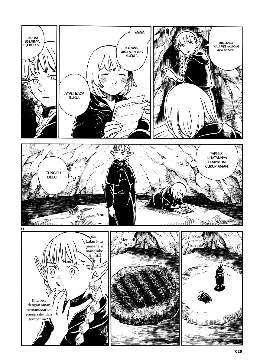 Halaman 15 dari Dungeon Meshi Chapter 17
