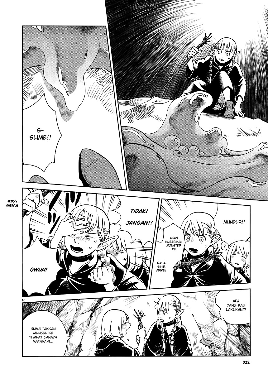 Halaman 17 dari Dungeon Meshi Chapter 17