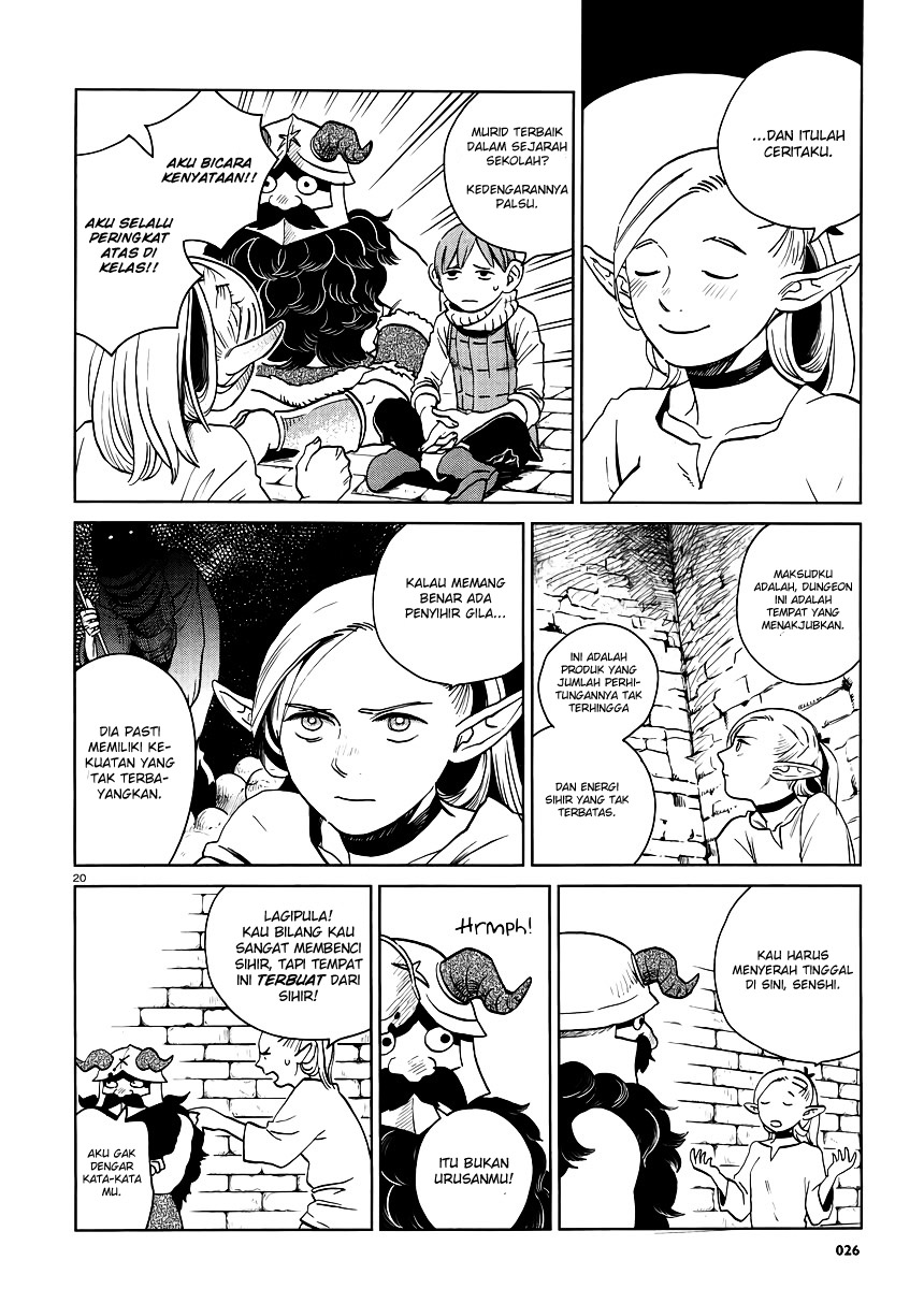 Halaman 21 dari Dungeon Meshi Chapter 17