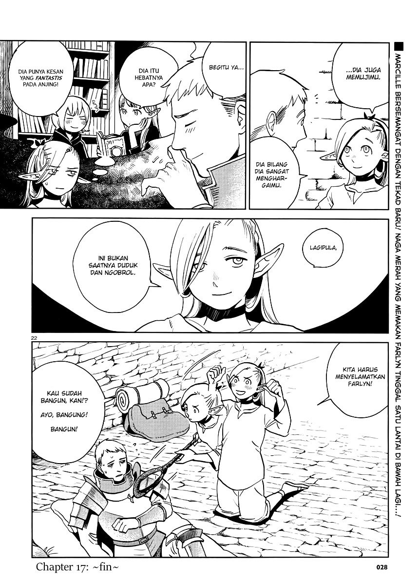 Halaman 23 dari Dungeon Meshi Chapter 17