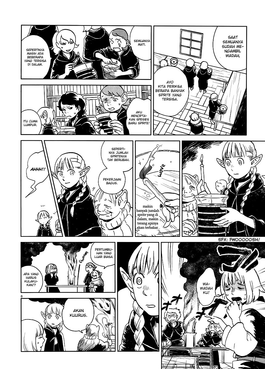 Halaman 9 dari Dungeon Meshi Chapter 17
