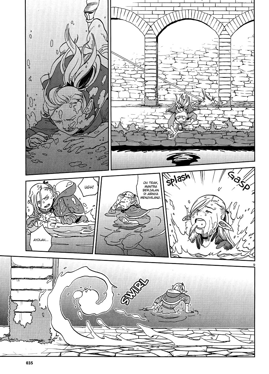 Halaman 10 dari Dungeon Meshi Chapter 18