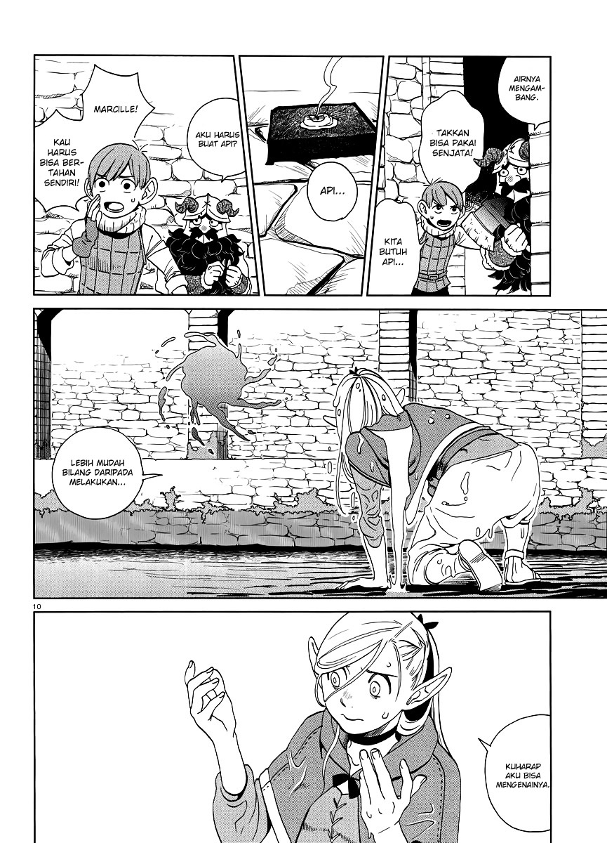 Halaman 11 dari Dungeon Meshi Chapter 18