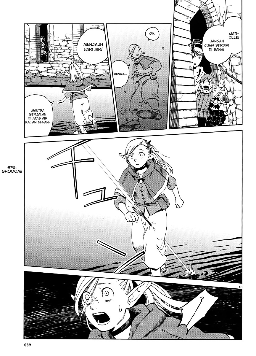 Halaman 14 dari Dungeon Meshi Chapter 18