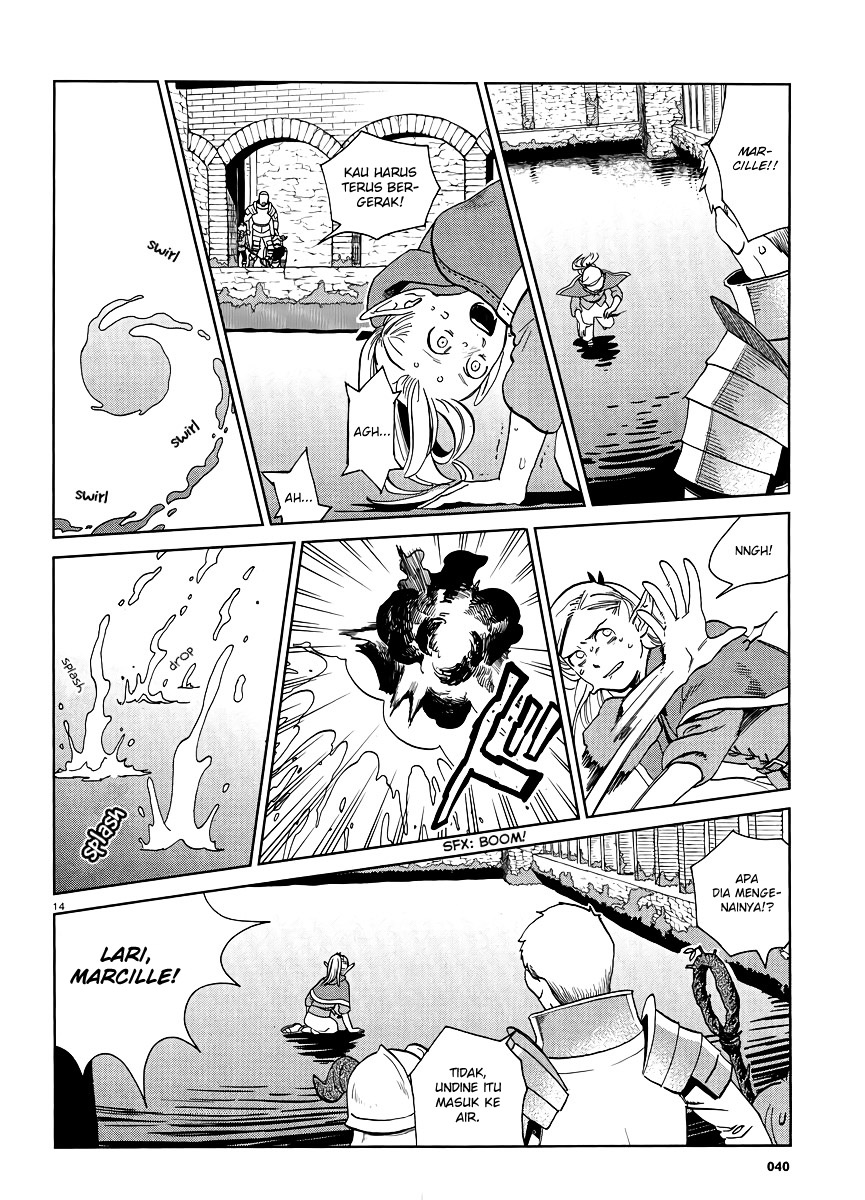 Halaman 15 dari Dungeon Meshi Chapter 18