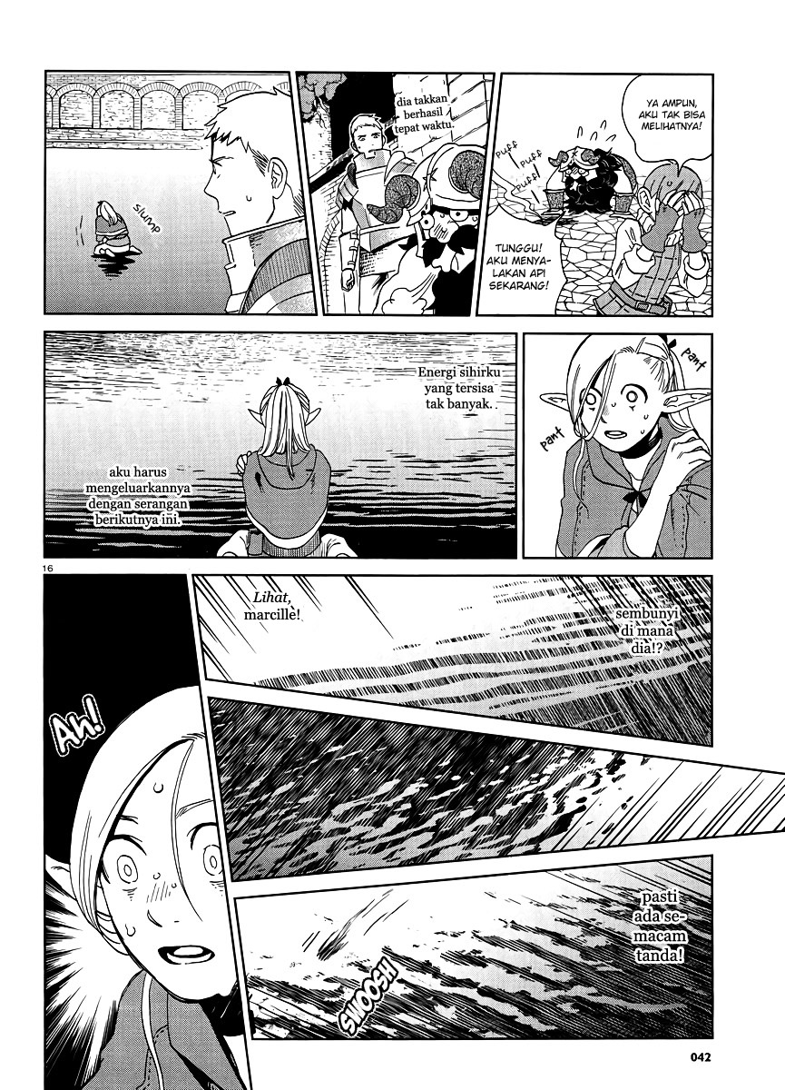 Halaman 17 dari Dungeon Meshi Chapter 18