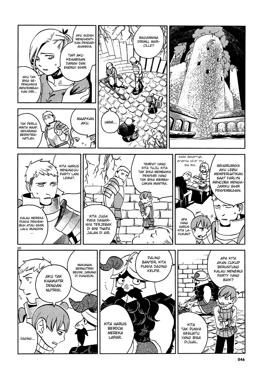 Halaman 21 dari Dungeon Meshi Chapter 18