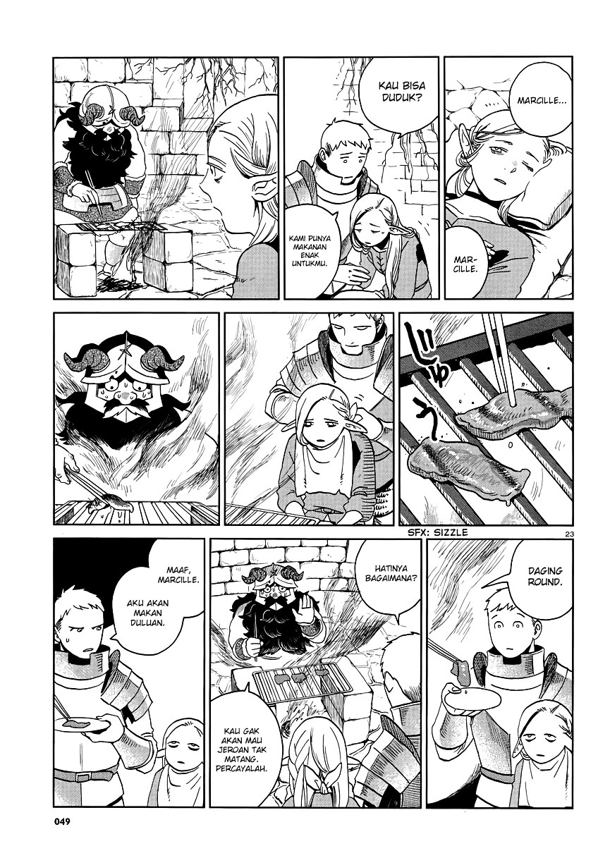 Halaman 24 dari Dungeon Meshi Chapter 18