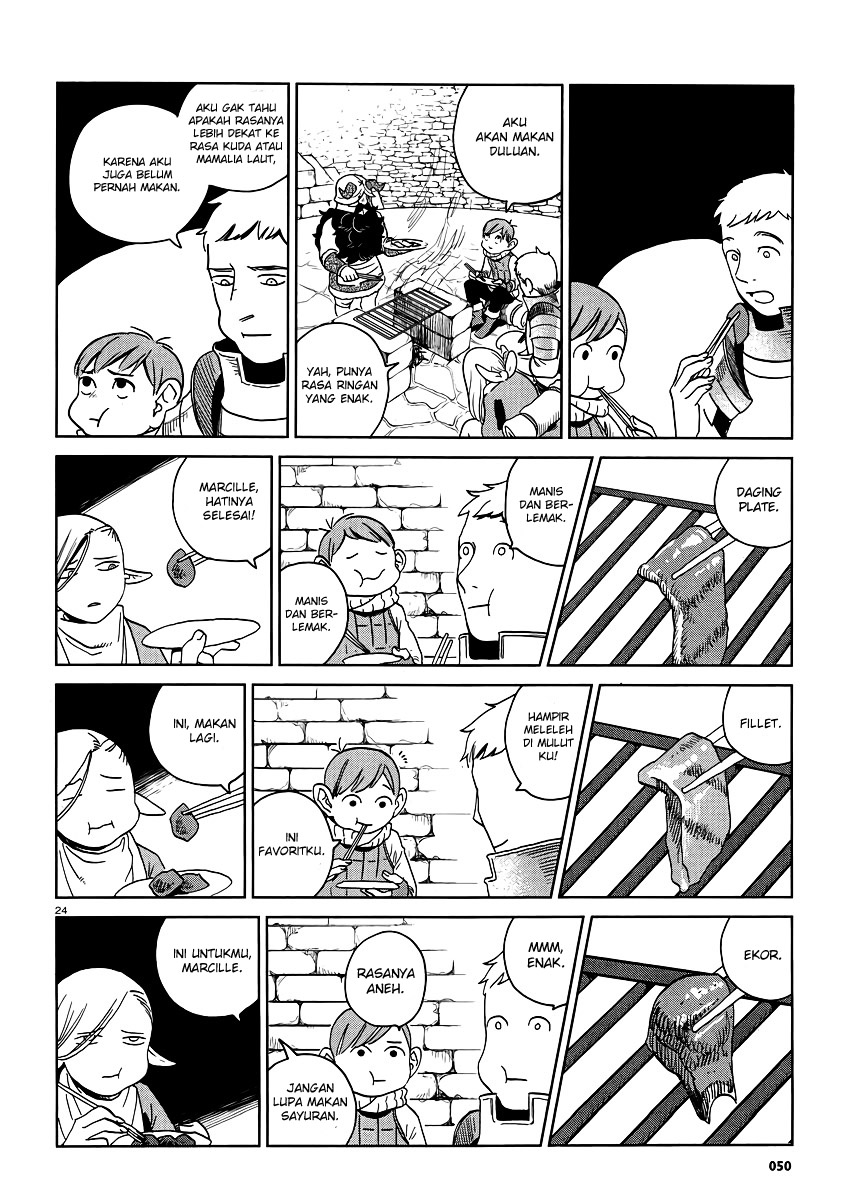 Halaman 25 dari Dungeon Meshi Chapter 18