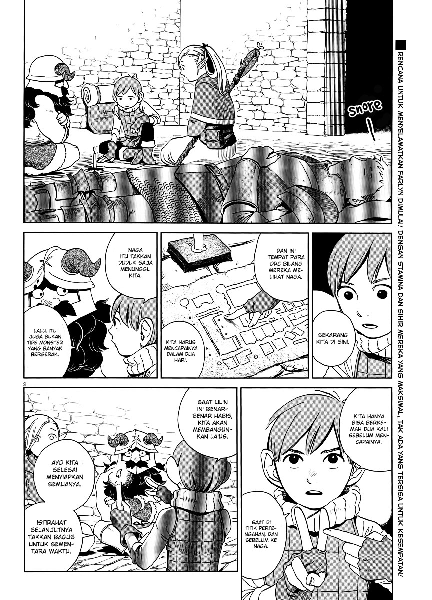 Halaman 3 dari Dungeon Meshi Chapter 18