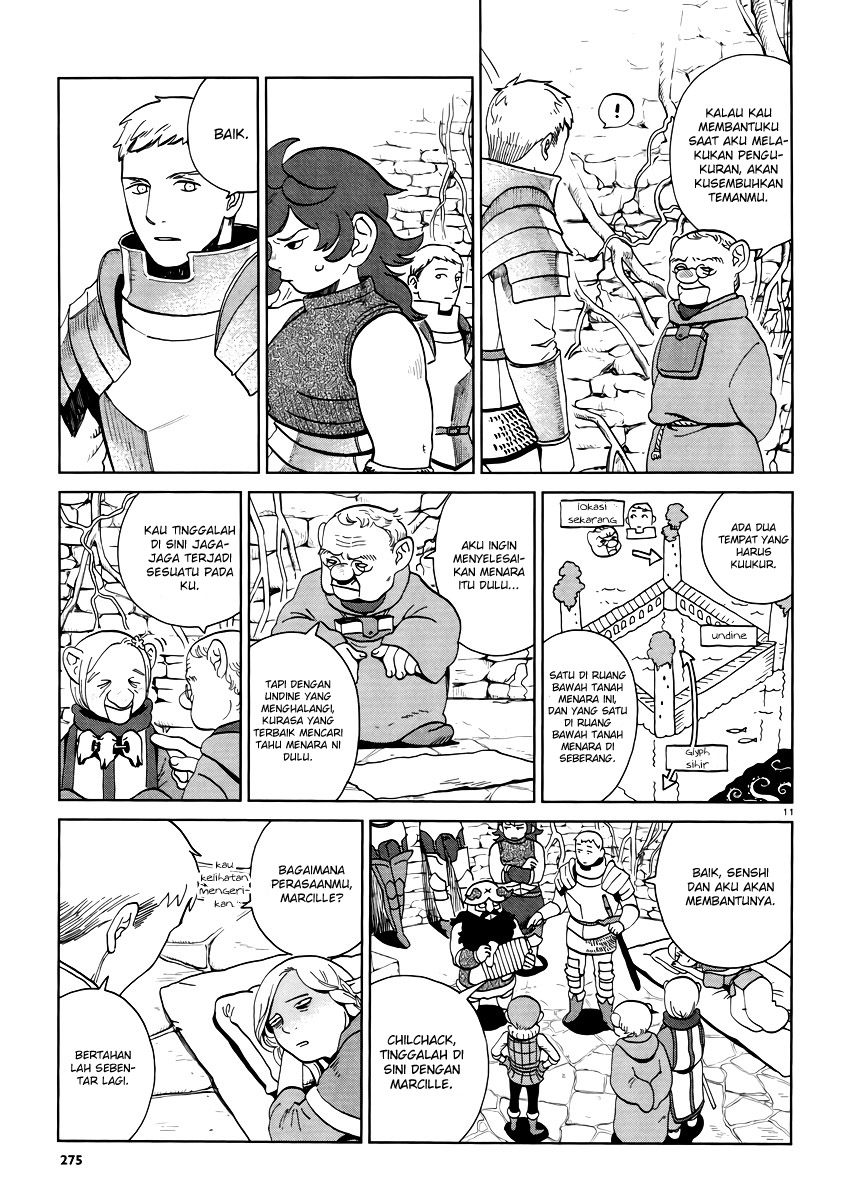 Halaman 12 dari Dungeon Meshi Chapter 19